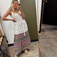 Swept Away Border Print Maxi Dress