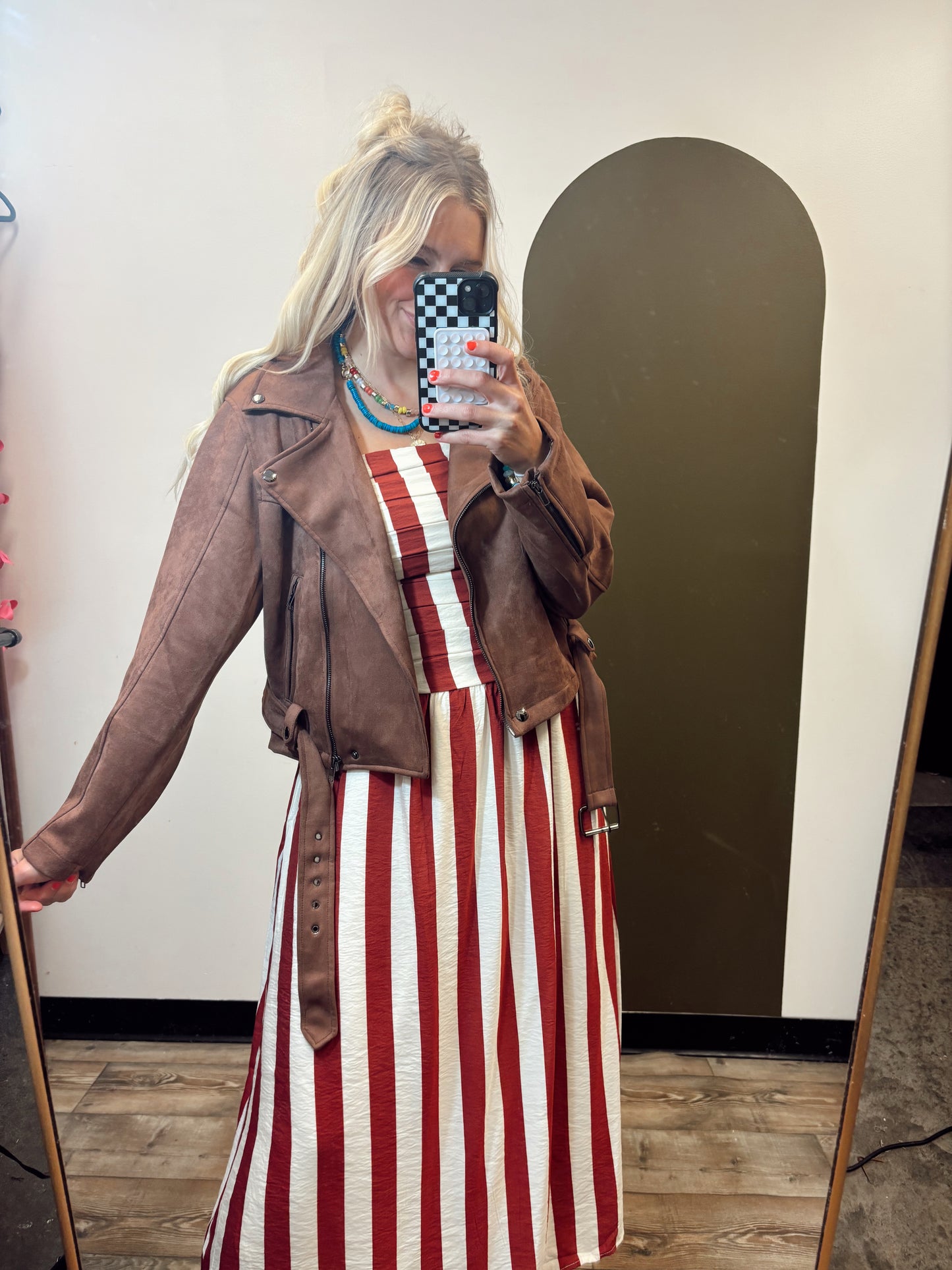 Going Places Moto Jacket (Brown)