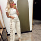 Kiki Crochet Pant (Cream)