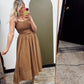 Samira Midi Dress (Brown)