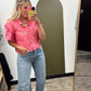 Sari Eyelet Button Top (Pink)