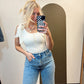 Bow Shoulder Tank (Ivory)