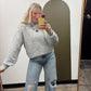 Reign Mock Neck Sweater (Grey)