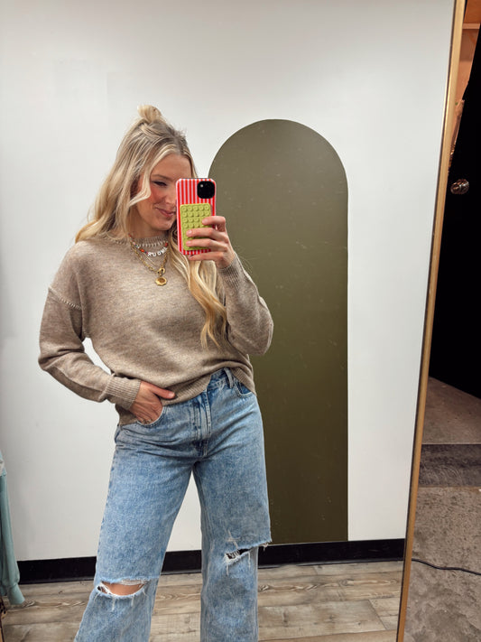 Lyra Stitch Sweater (Cocoa)