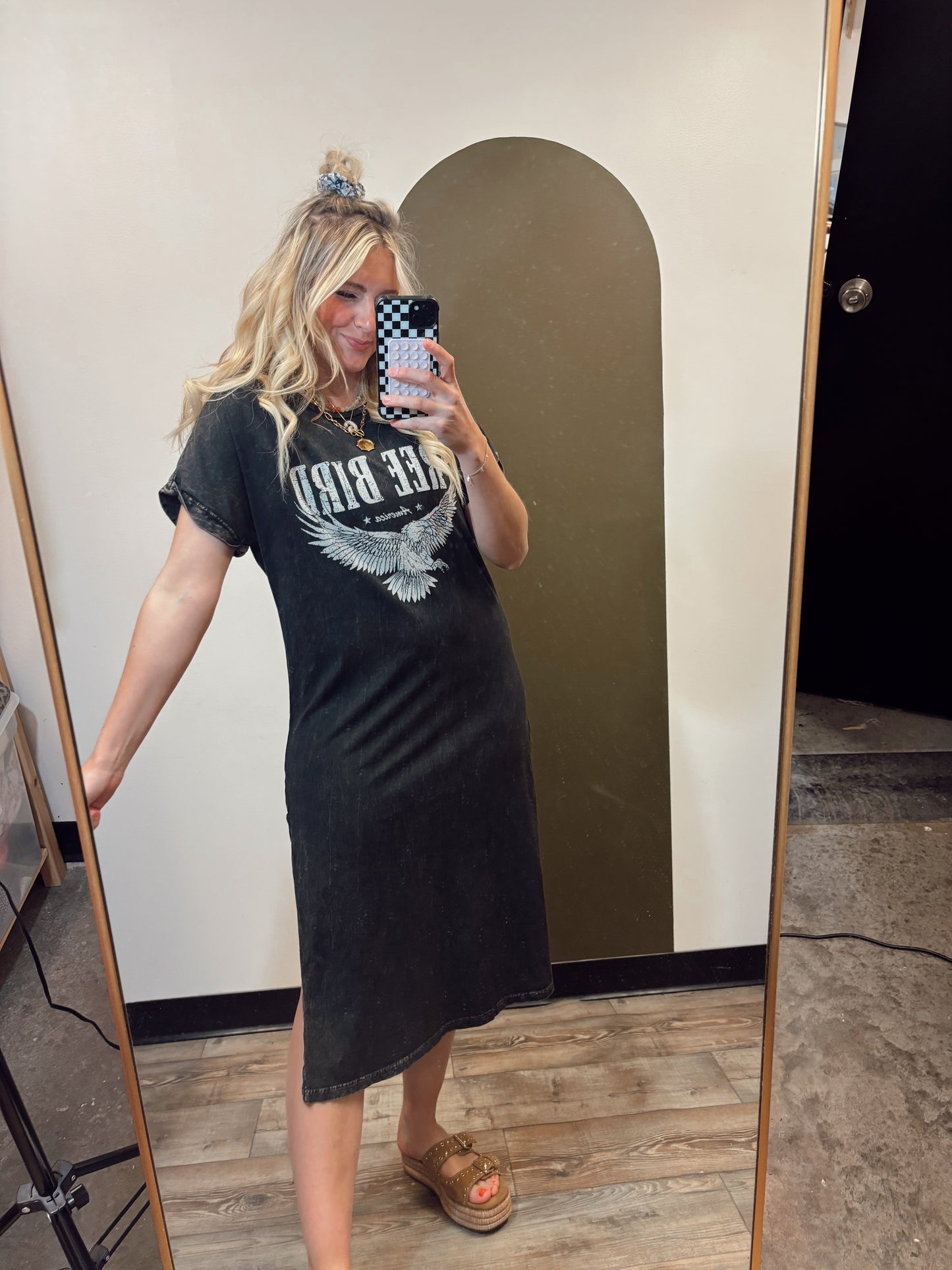 Free Bird Graphic Midi