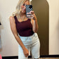 Robin Ribbed Tank (Wine)
