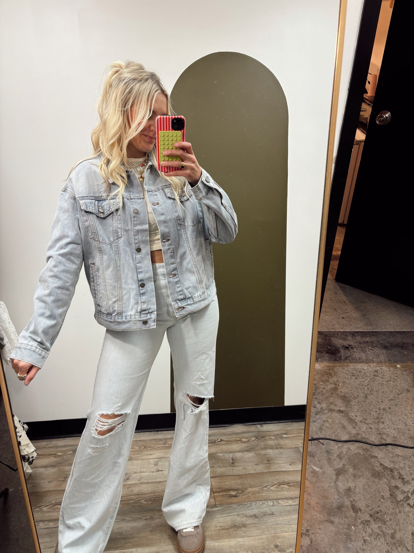 Tiger Patch Denim Jacket