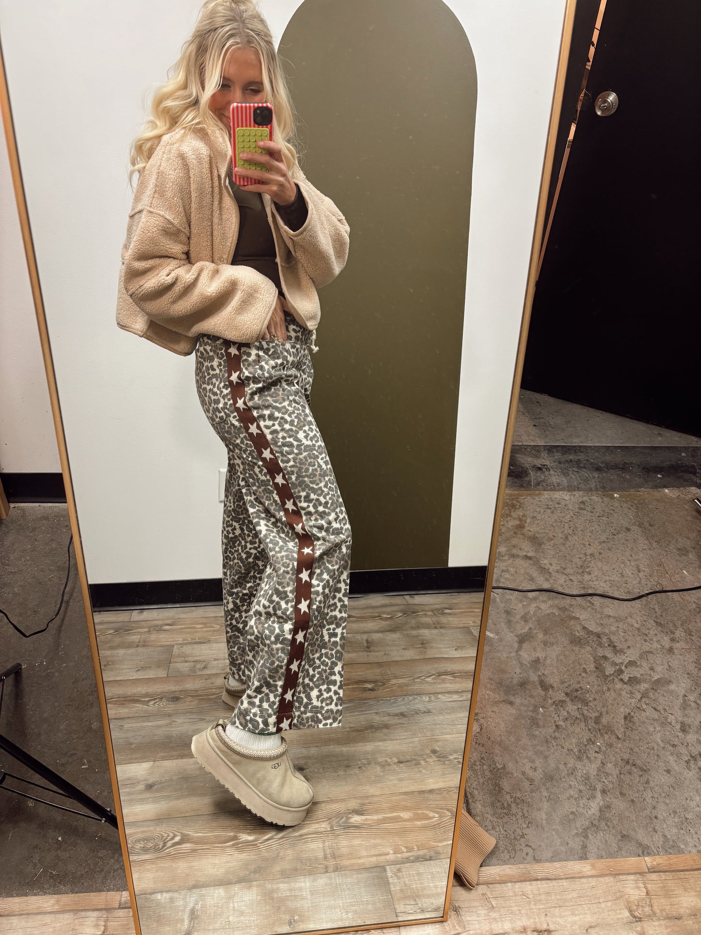 Leopard Sport Star Pant (Brown)