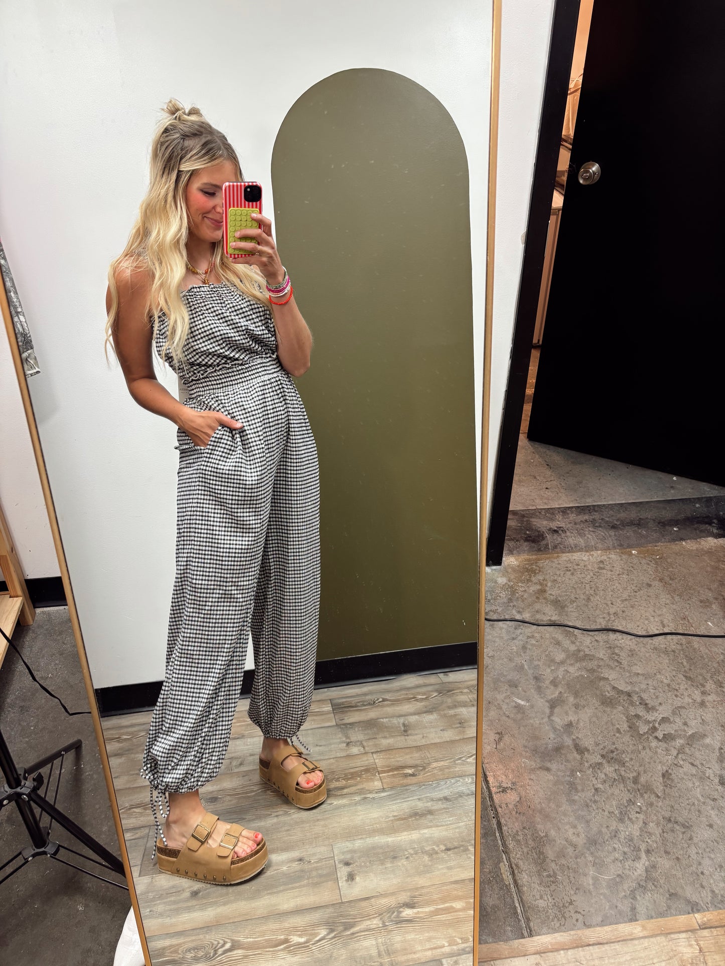 Aleah Gingham Jumpsuit