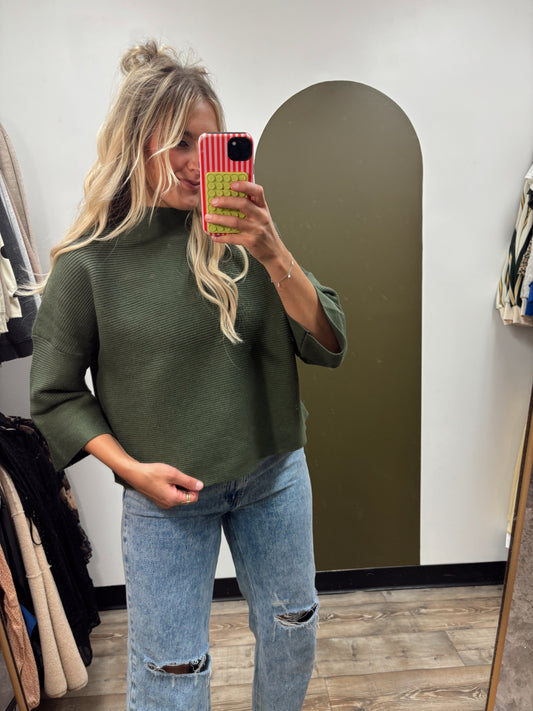 Not So Casual Top (Hunter Green)