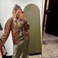 Queen Bee Vegan Leather Jacket (Tan)