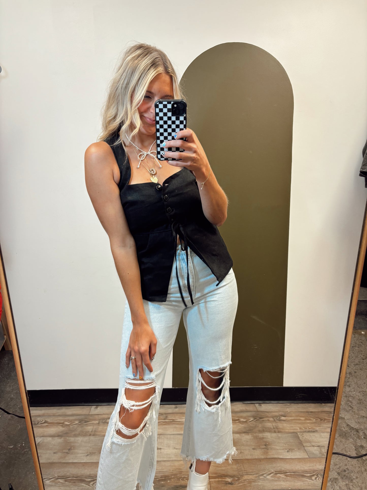Nadia Button Vest