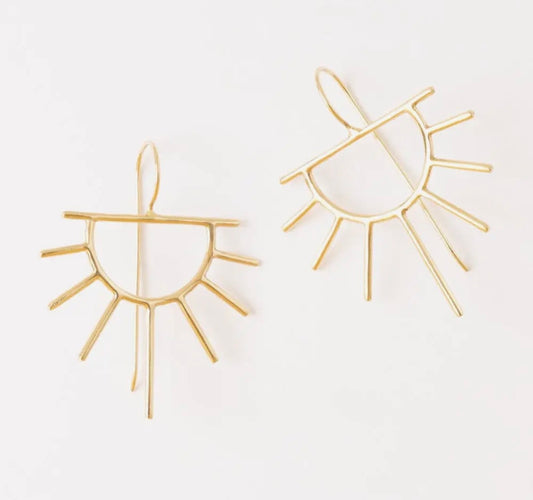 Half Sun Threader Earring