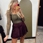 Kori Sheer Sleeve Top (Olive)