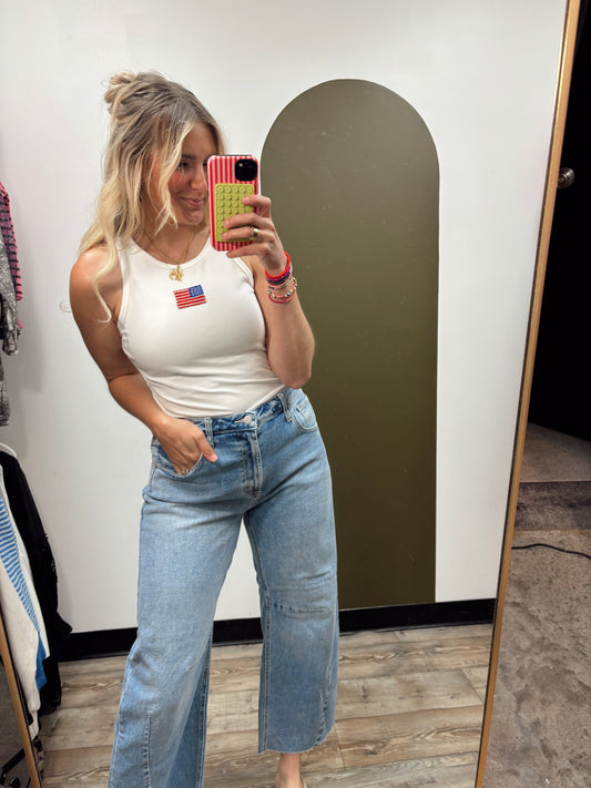Flag Beaded Tank