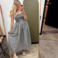 Chelsea Gingham Maxi Dress (B&W)