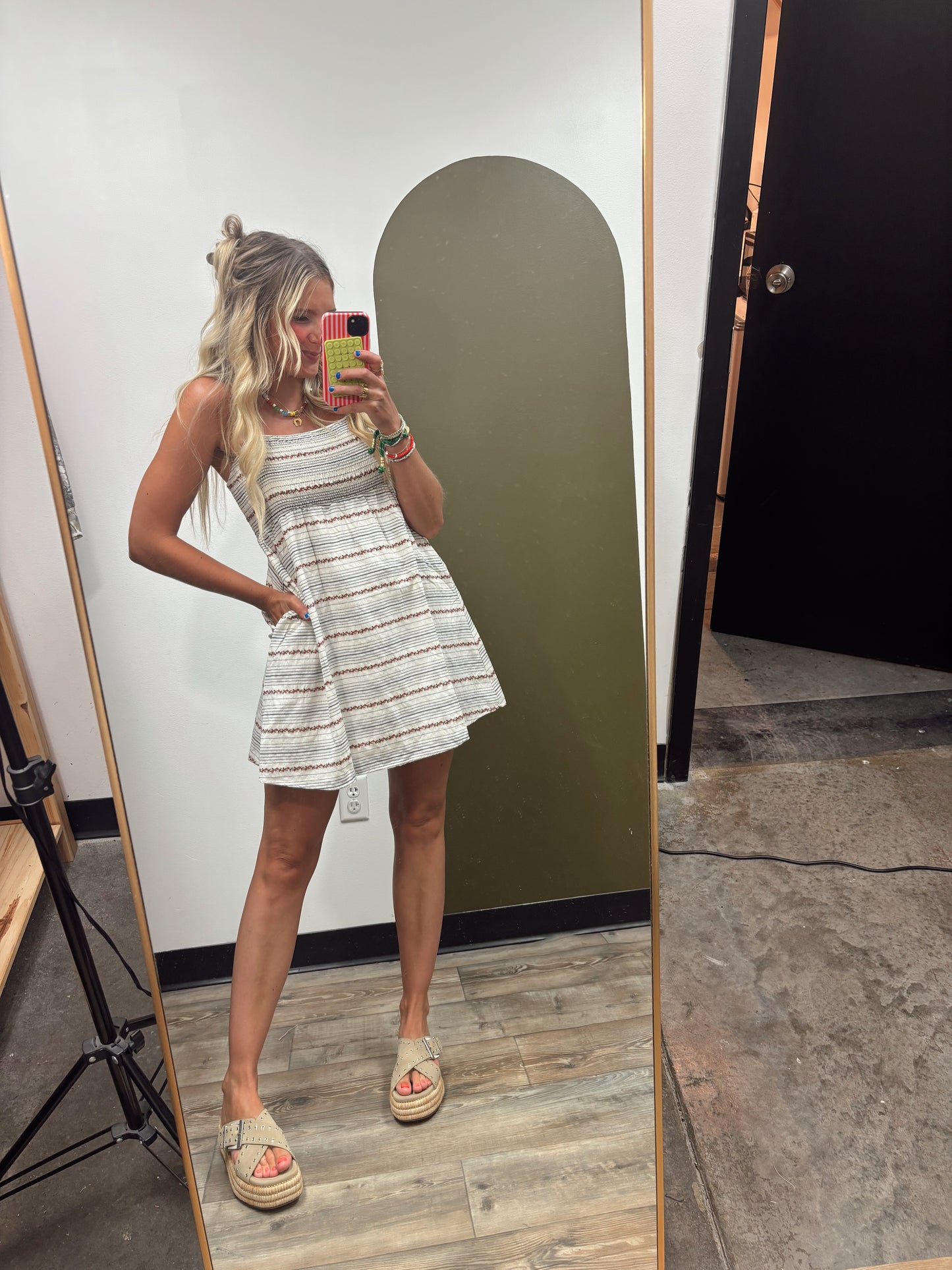 Henleigh Print Mini Dress