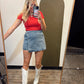 Call Me Denim Skort