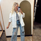 Ronnie Oversize Shacket (Cream)