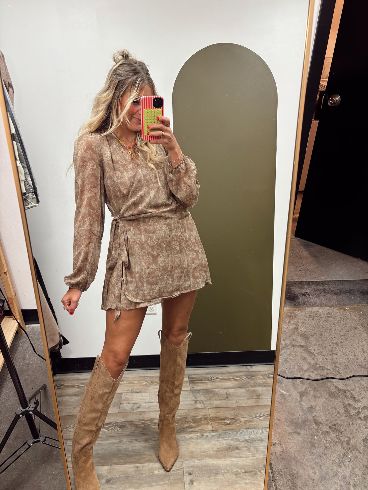 Amara Wrap Mini Dress