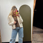 American Flag Contrast Cardigan