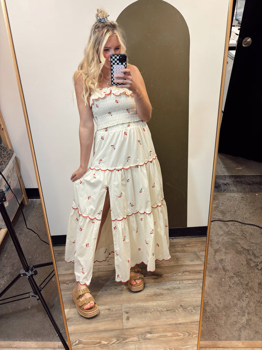 Rosie Emb Skirt Set