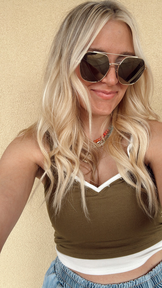 Palm Geometric Sunglasses