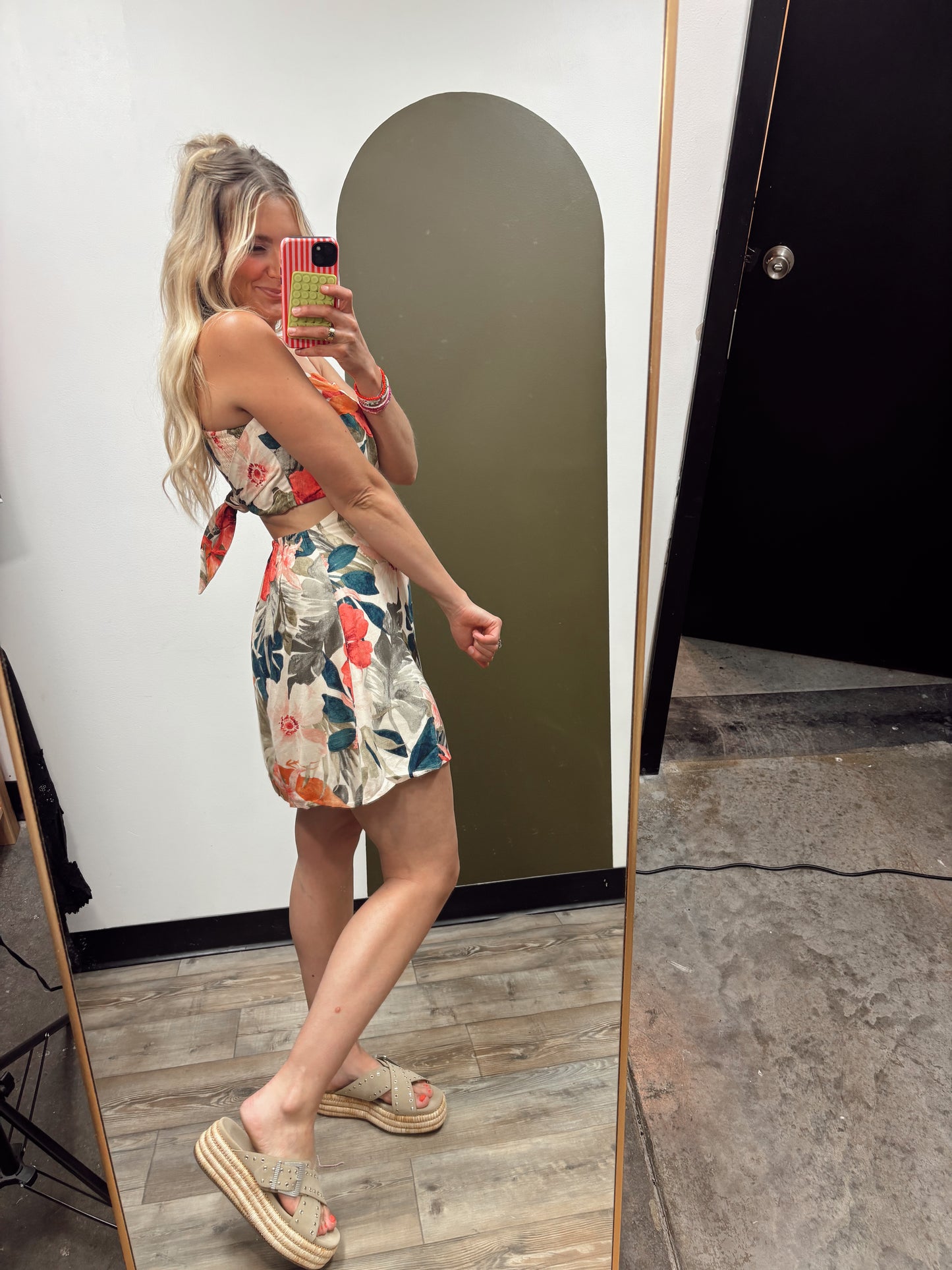 Botanic Tie Back Dress