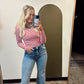 Red Alert Stripe Top (Red)