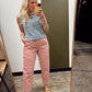All American Gingham Pant (Red)