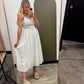 Gwyn Polka Dot Midi (Brown Dot)