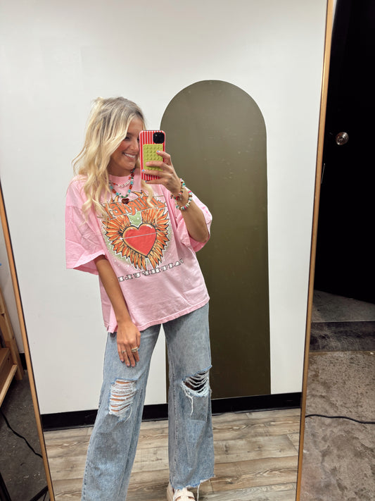 Journey Faithfully Pink Tee
