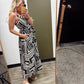 Mykonos Print Maxi Dress