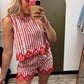 American Nights Stripe Short Set