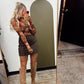 Lauren Sheer Floral Top (Brown)
