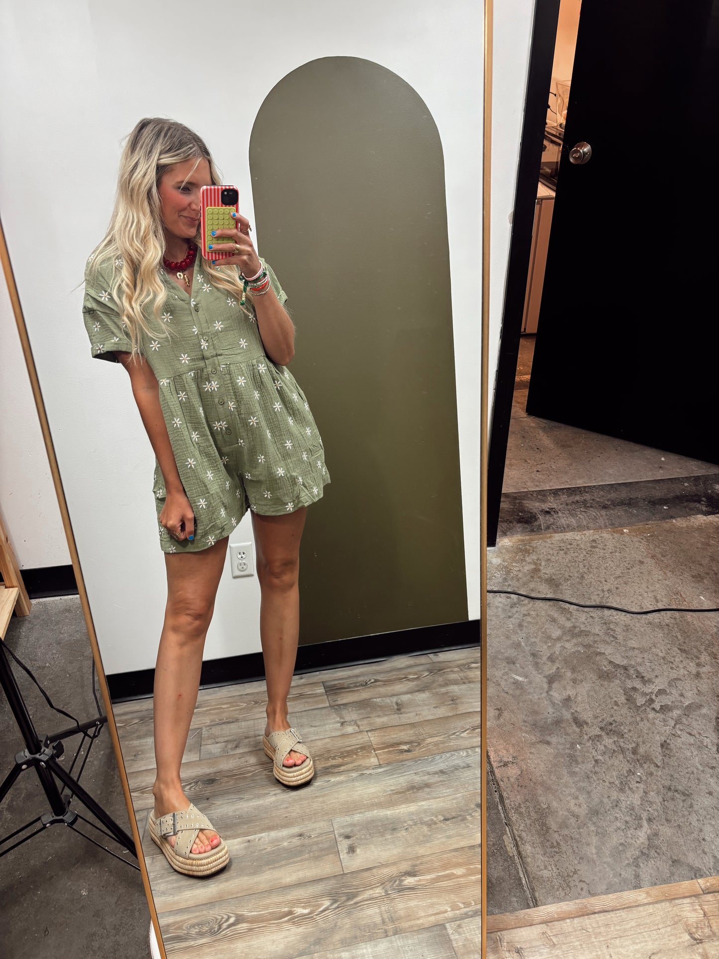 Daisy Button Romper