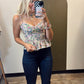 Starlight Floral Peplum Top