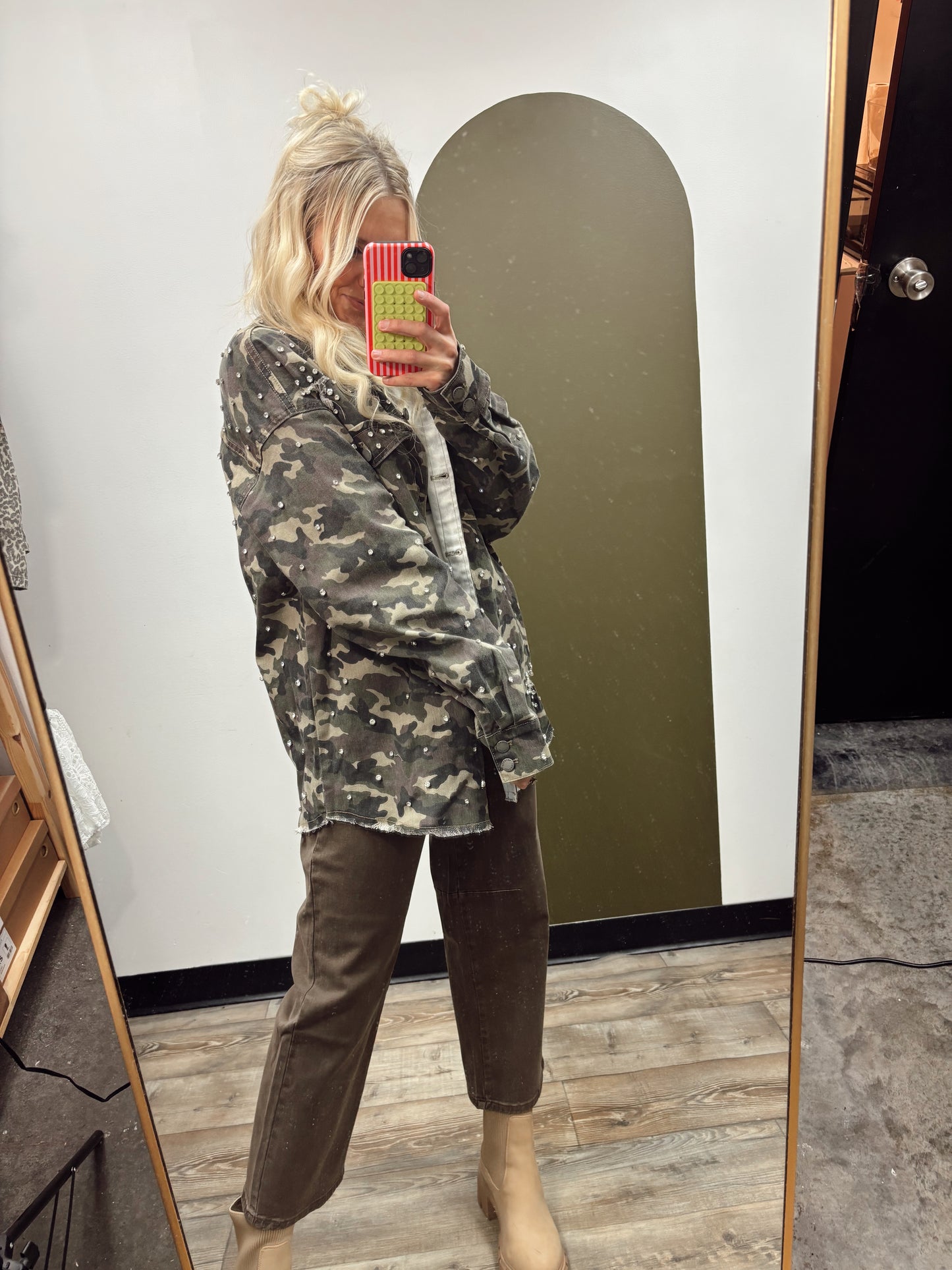 Camo Rhinestone Jacket