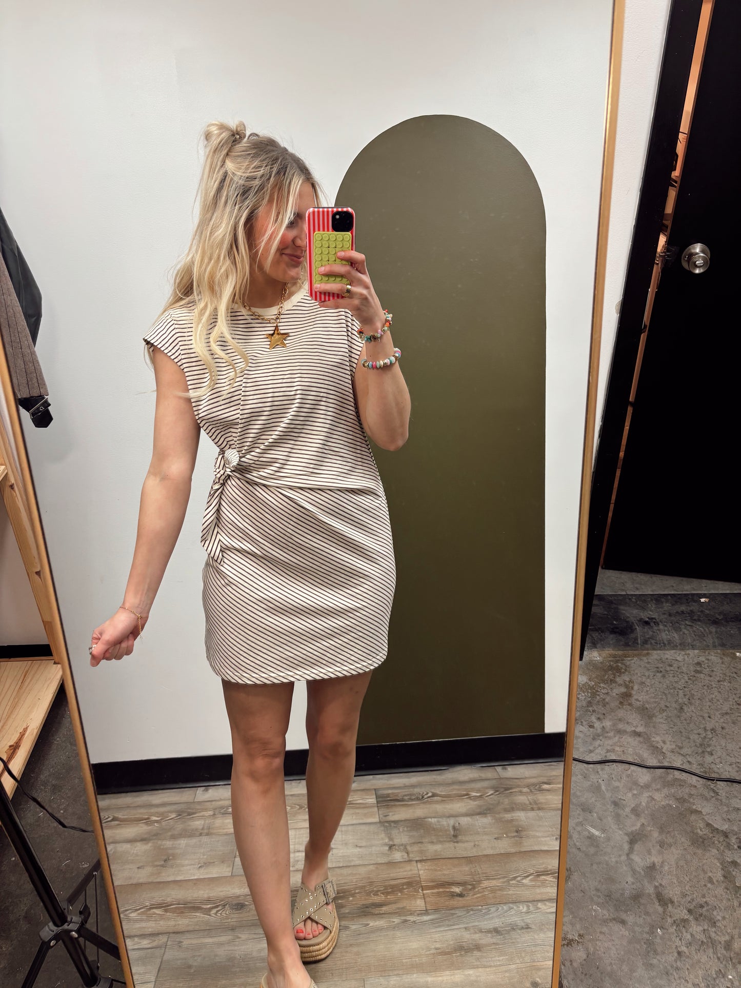 Afternoon Stroll Tie Dress