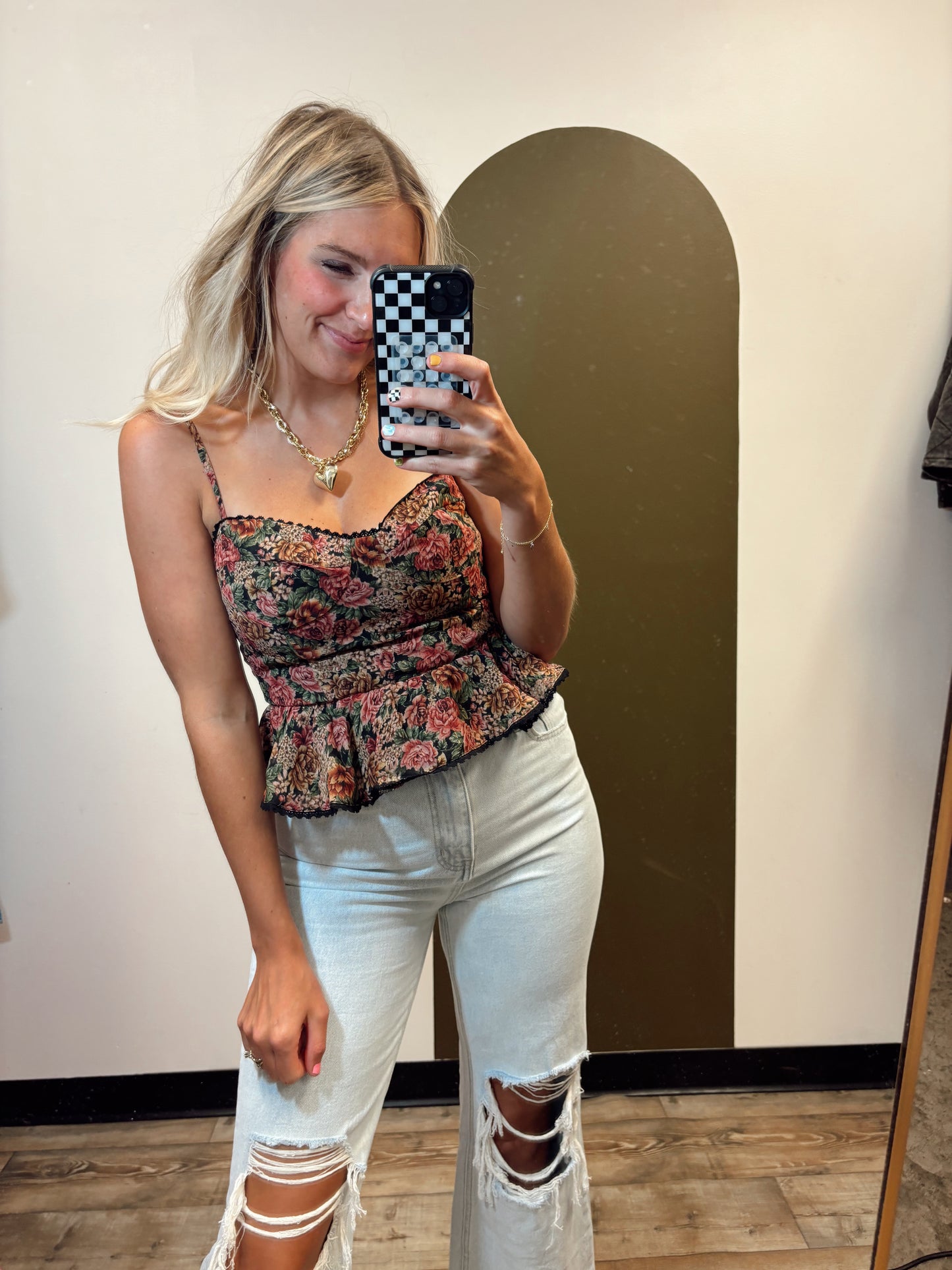 Morning Glory Floral Tank