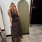 All Is Fair Lace Maxi Dress (Brown)