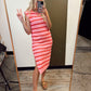 Candy Stripe Knit Dress