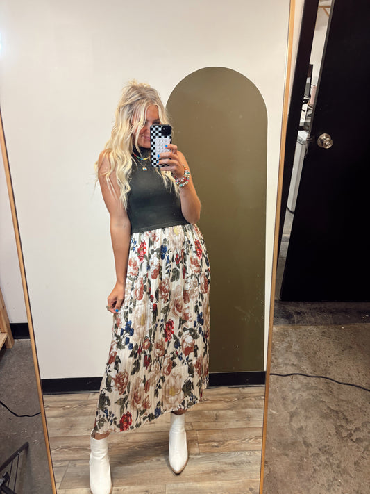 Kerri Pleat Midi Dress