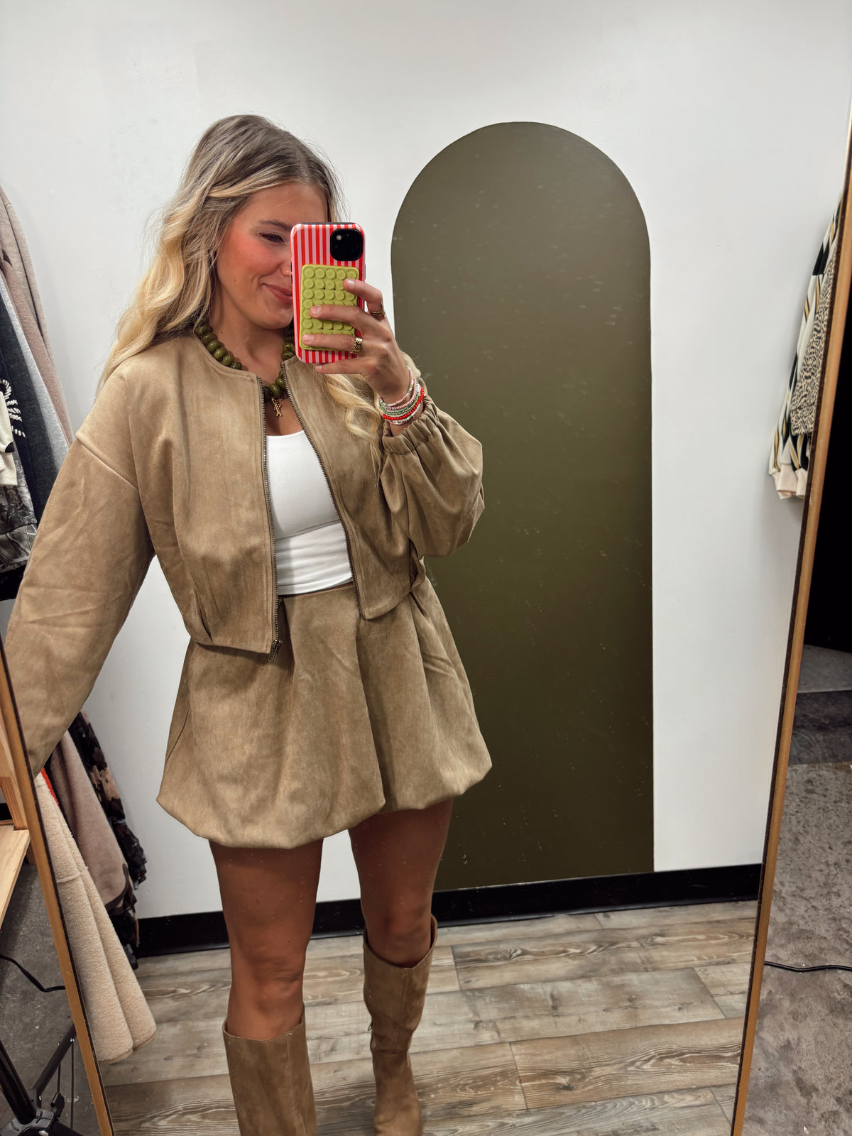 Arden Suede Jacket (Mocha)