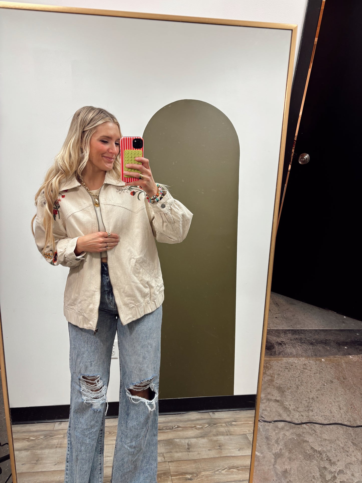 Peggy Emb Denim Jacket