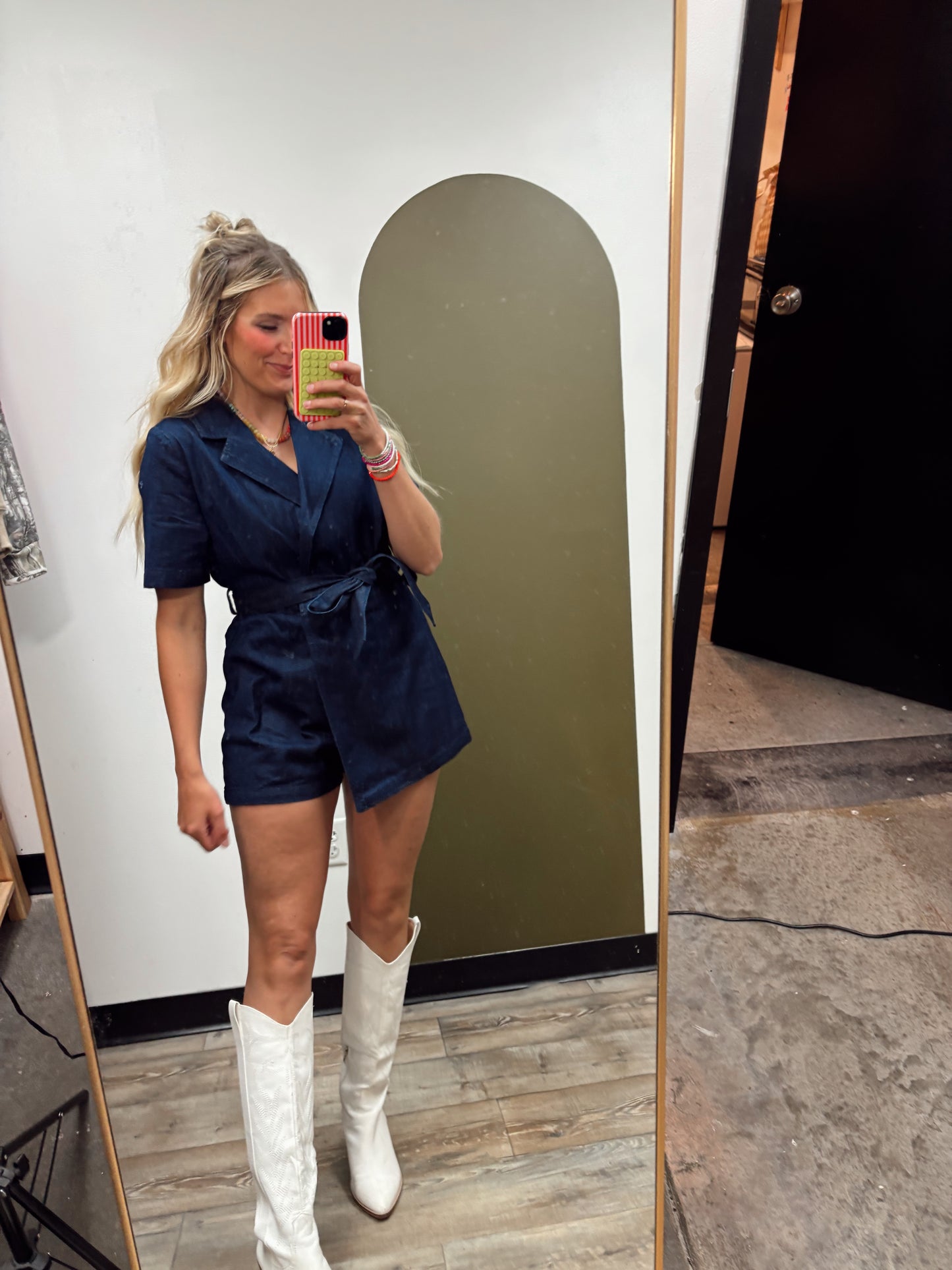 Skyla Denim Romper