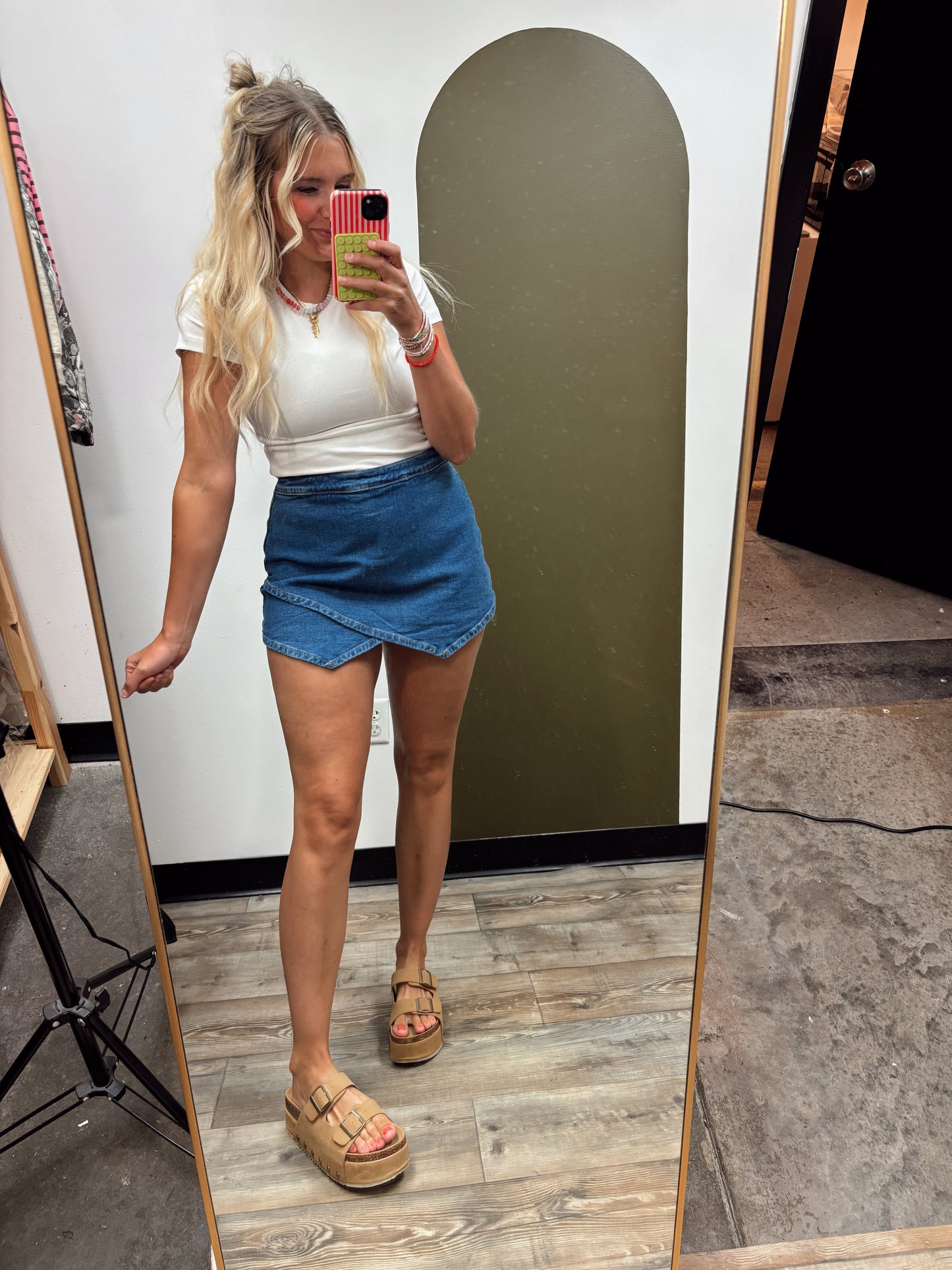 Leila Denim Skort