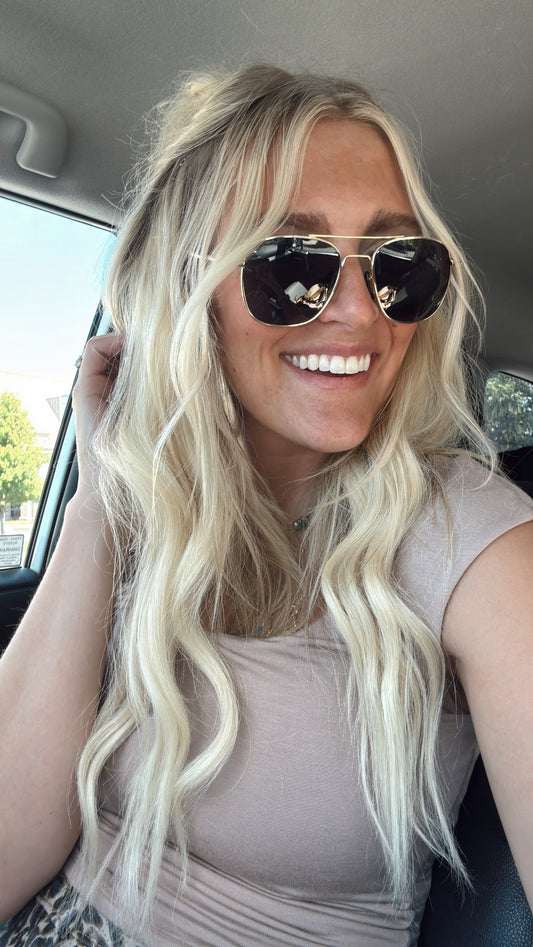 Sunny Square Aviator Sunglasses