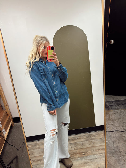 Francesca Denim Shacket