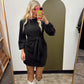 Sadie Front Tie Dress (Black)